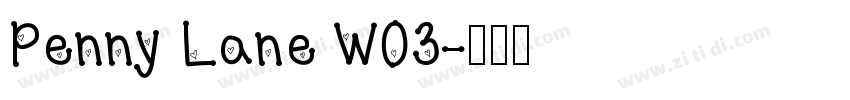 Penny Lane W03字体转换